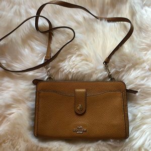 COACH leather crossbody bag